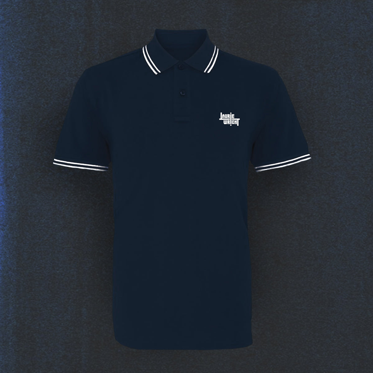 Laurie Wright Navy Blue Polo Shirt with Logo